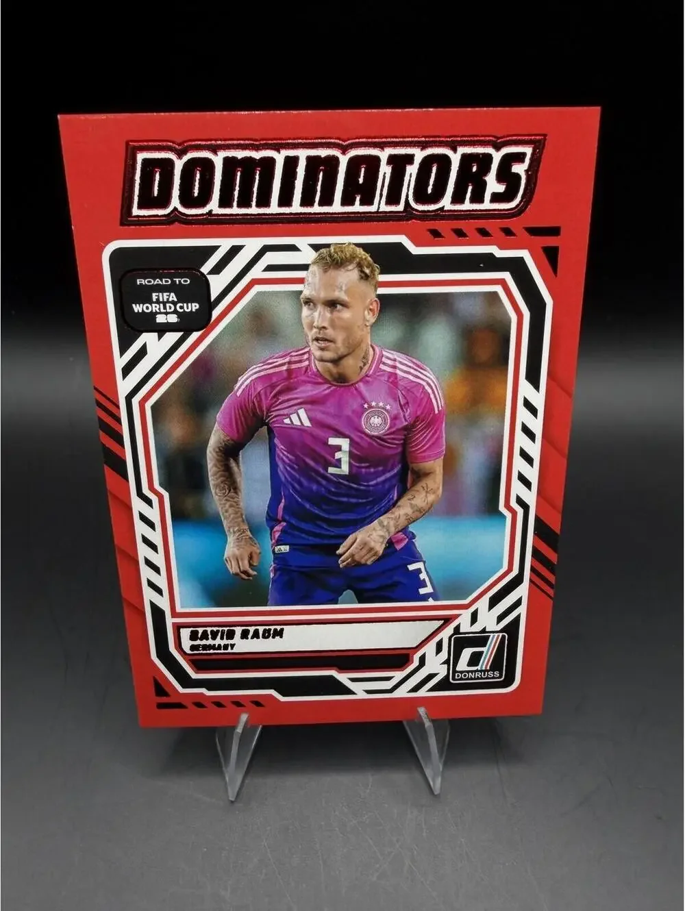 2025-26 Donruss Road to FIFA World Cup Red Dominators #11 David Raum, Germany